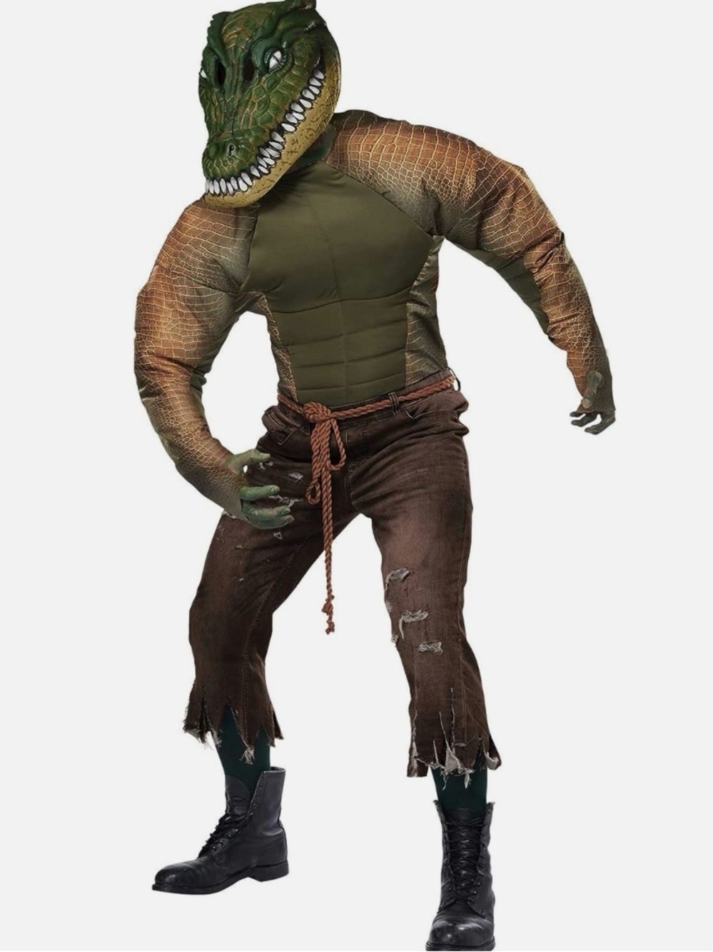 Gator Swamp Man Costume  Size 38-42